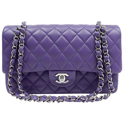 chanel chang purse chrome purple|chanel lambskin bag.